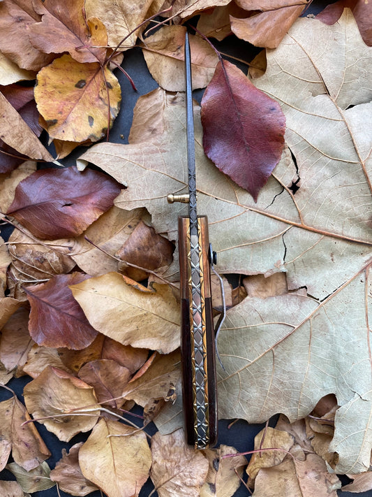 TKC-TF-20 - Damascus Steel Folding Tanto Blade