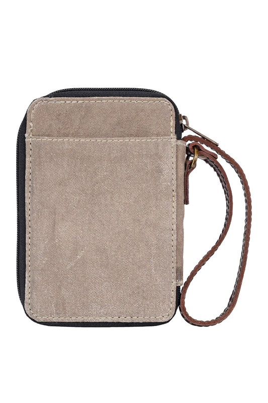 Up-Cycled Canvas Wristlet Wallet