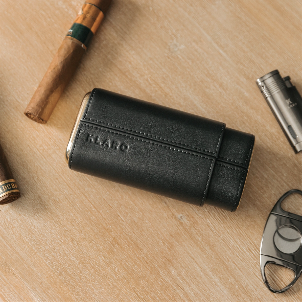 Klaro Three-Cigar Travel Case