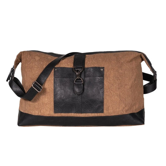 Up-Cycled Canvas Duffle Bag – Military Tarp Edition