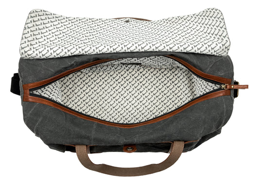 Aldrich Up-Cycled Canvas Duffle Weekender Bag