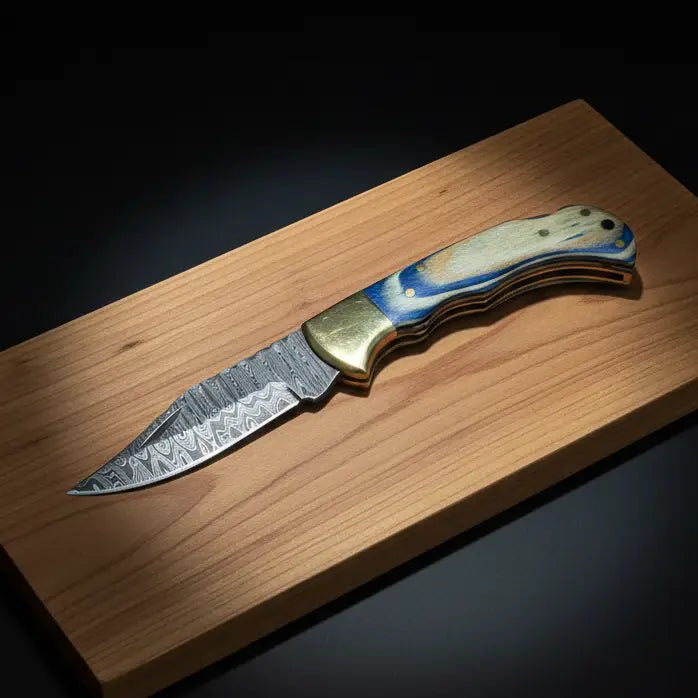 TKC-TF-086 - Ocean Wave Damascus Folder