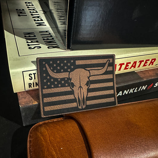 OSC-109 – Longhorn Flag Leather Patch