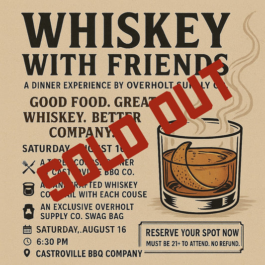 Whiskey with Friends – BBQ Dinner + Whiskey Pairing