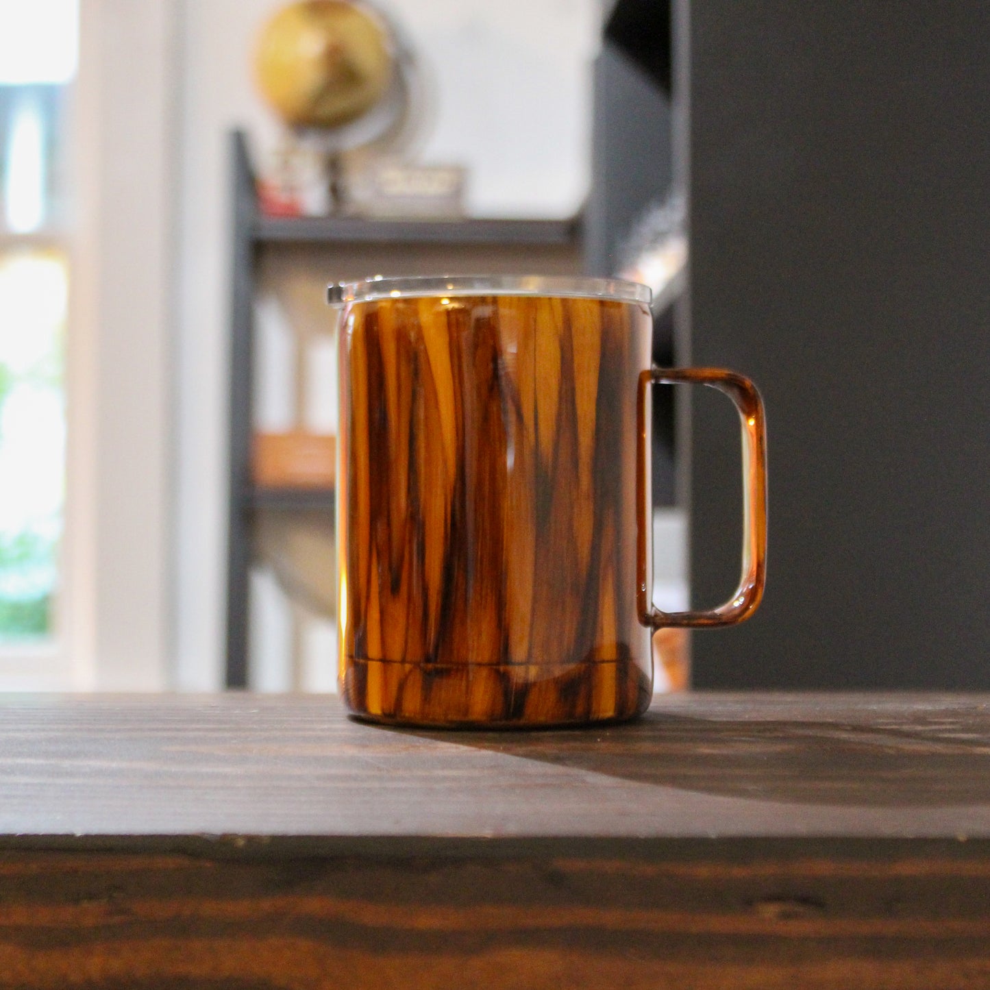 LLB-009 Wood Grain 10oz Coffee Cup – Hand-Painted Epoxy Stainless Steel Tumbler