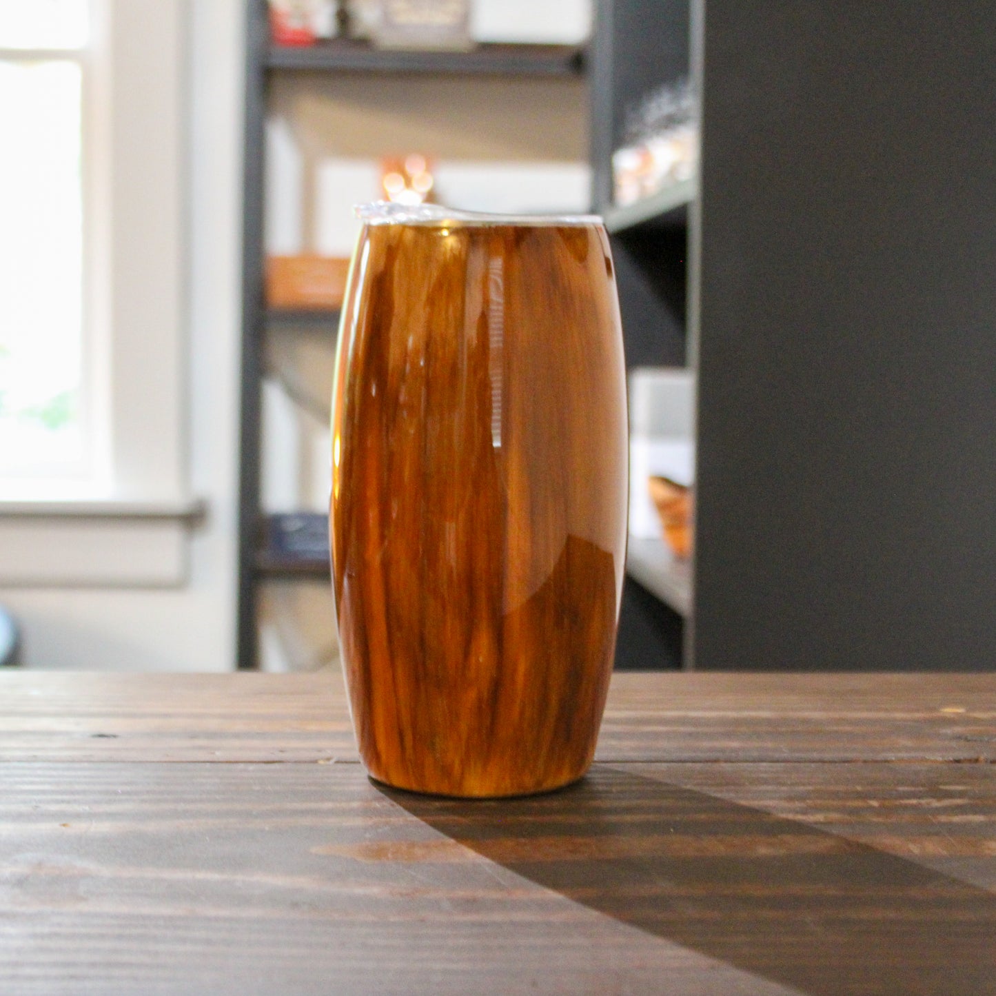 LLB-015 25oz Barrel Wood Grain Tumbler