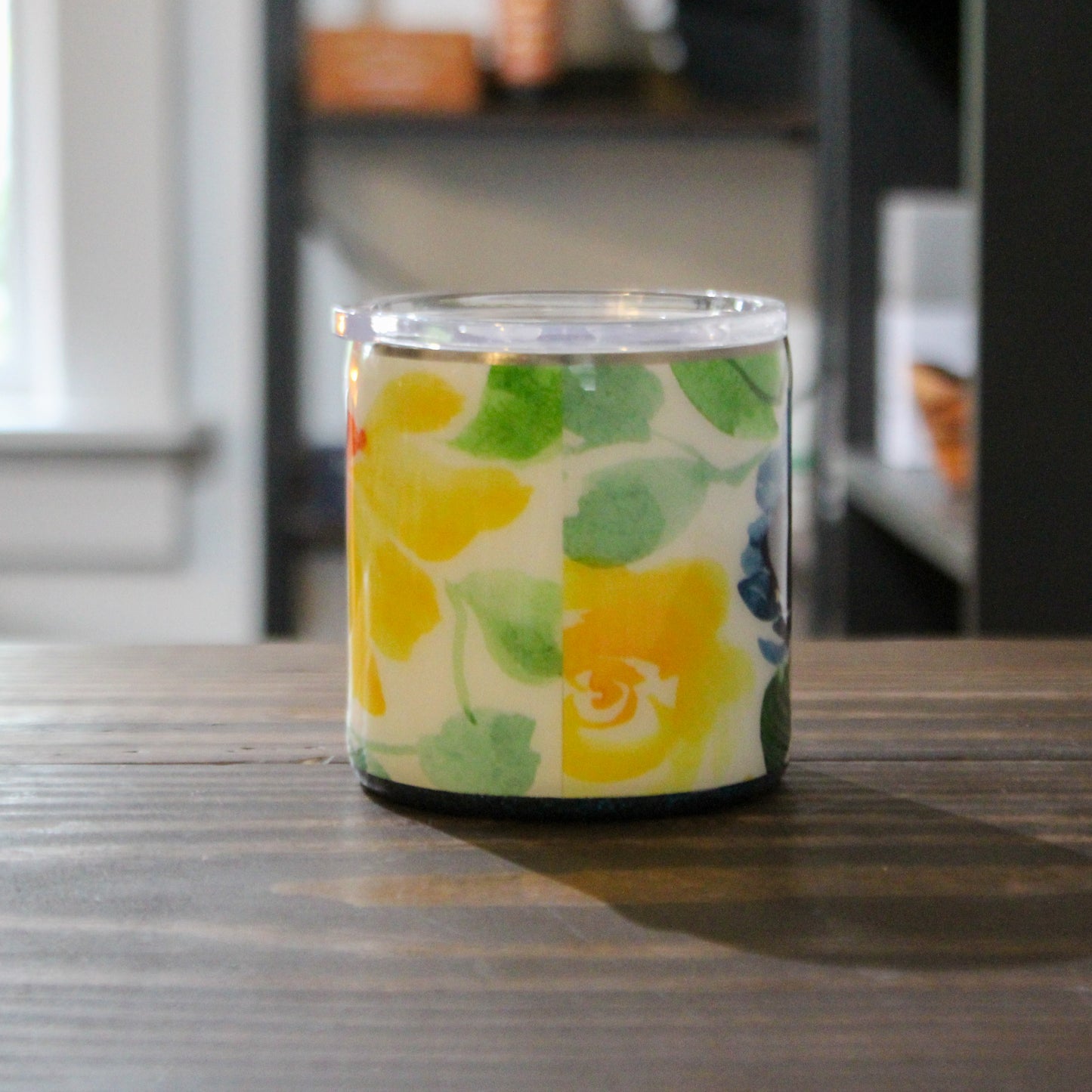 LLB-031 Floral Print 10oz Whiskey Tumbler