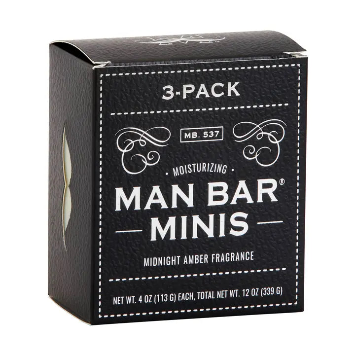 Man Bar Miniature 3-Piece Gift Set — Midnight Amber