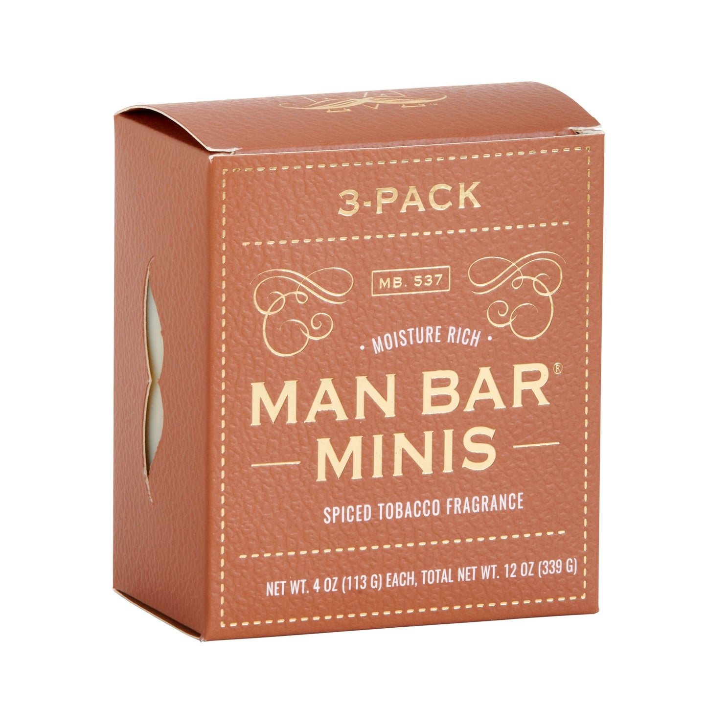 Man Bar Miniature 3-Piece Gift Set — Spiced Tobacco