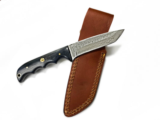 Damascus Steel All Around Camping Knife