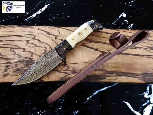 TKC-TD-170 Damascus Steel Hunting Knife