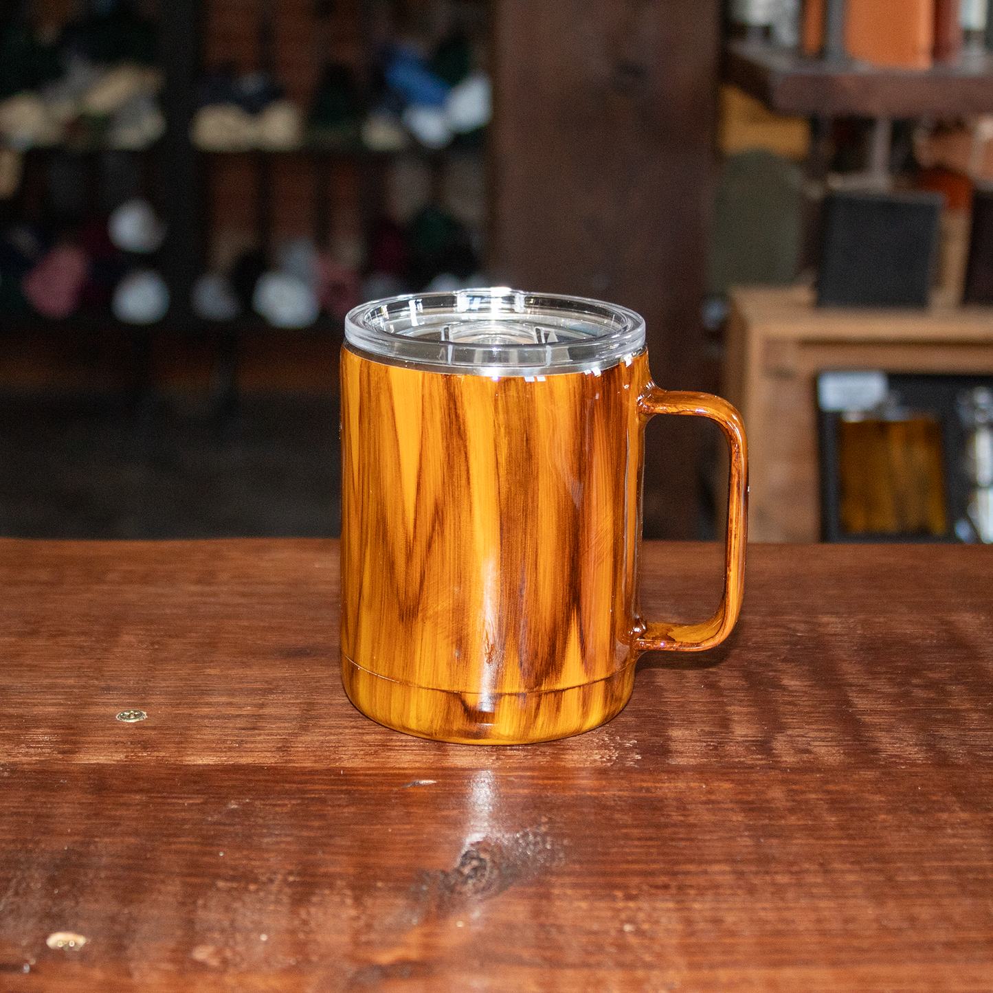 10 Oz Woodgrain Coffee Cup