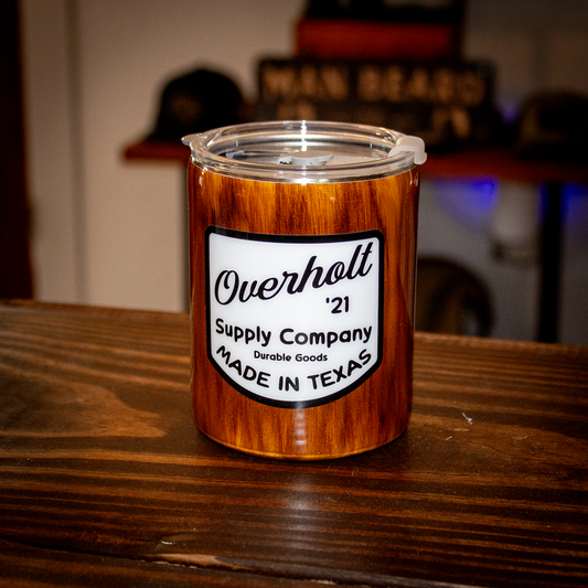 12oz Wood Grain OSC Whiskey Tumbler