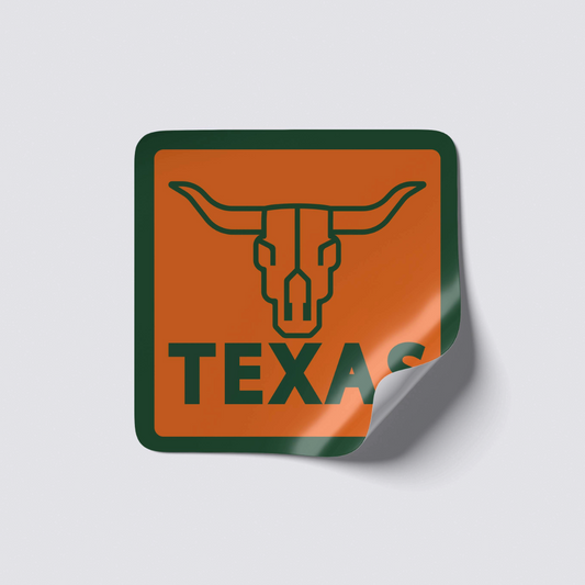 OSC -125 Texas Cow Skull Decal