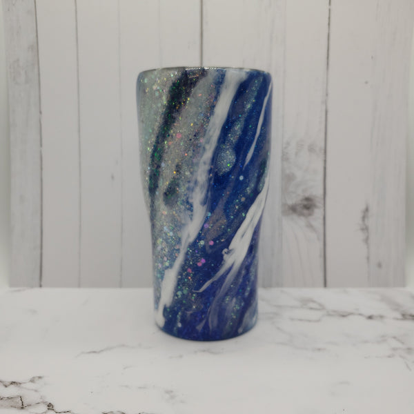 Blue and Silver Milky Way Tumblers