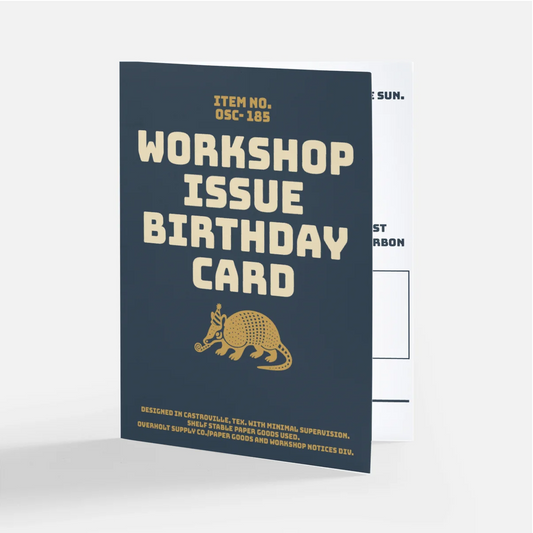 OSC-185-01 Workshop Issue Birthday Card