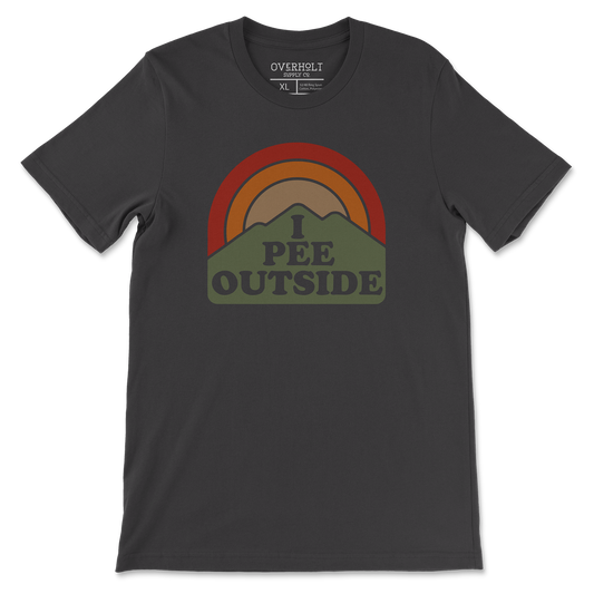 OSC-190 - I Pee Outside Tee - Vintage Black