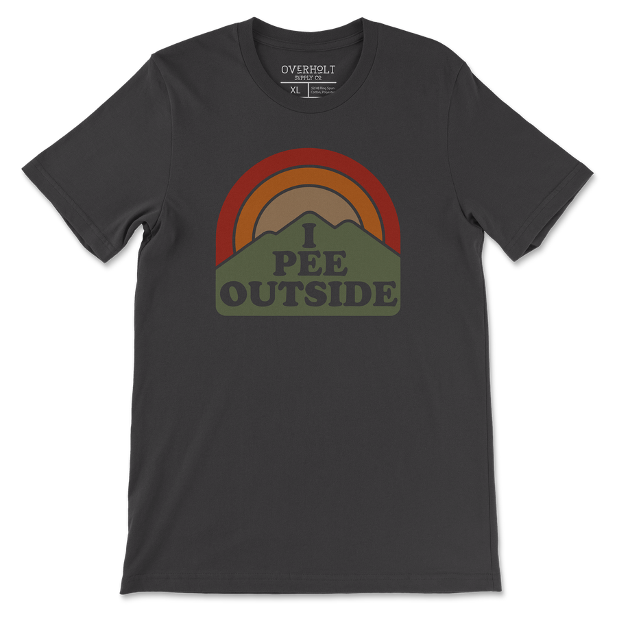 OSC-190 - I Pee Outside Tee - Vintage Black
