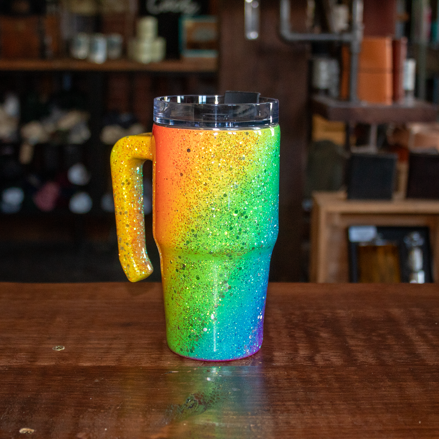 20 Oz Glow in the Dark Rainbow w/ Handle