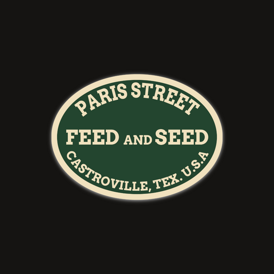 OSC-220 Paris Street Feed and Seed Sticker