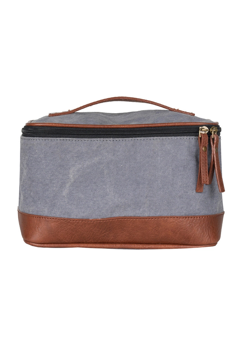 Cove Dopp Kit – Up-Cycled Canvas & Vegan Leather