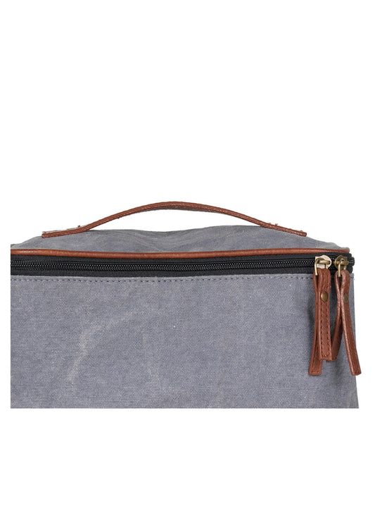Cove Dopp Kit – Up-Cycled Canvas & Vegan Leather