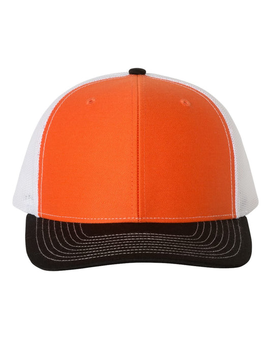 Orange/Black/White Snap Back