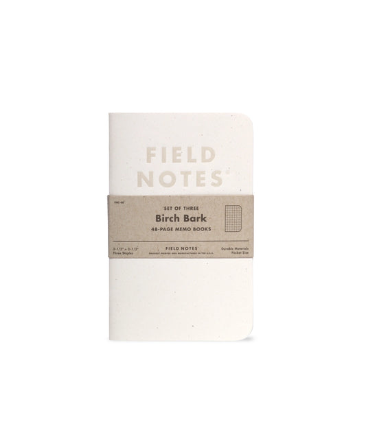 Field Notes - Birch Bark 3-Pack