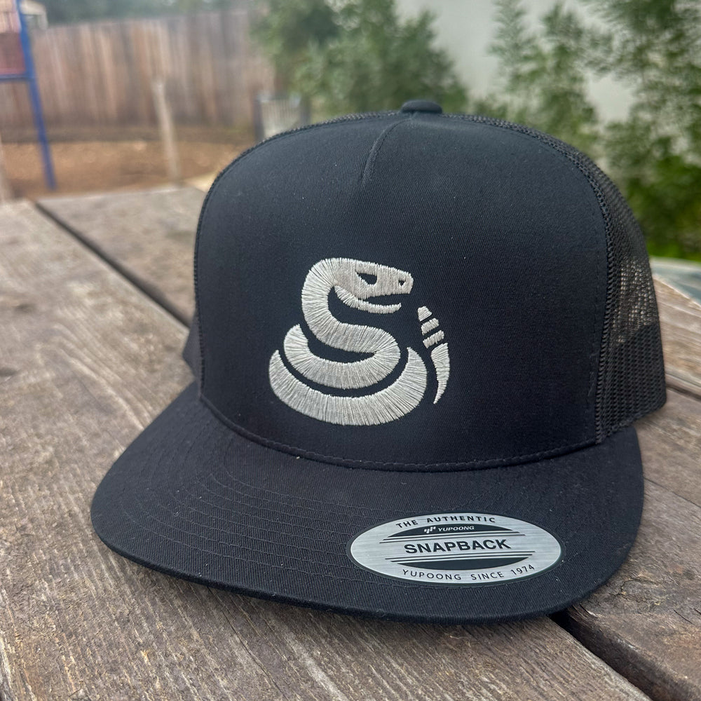 OSC-117 Field Cap — Bold Line Snake — Black