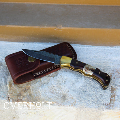 Wood and Stag Horn Folder