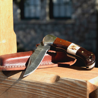 Wood and Stag Horn Folder
