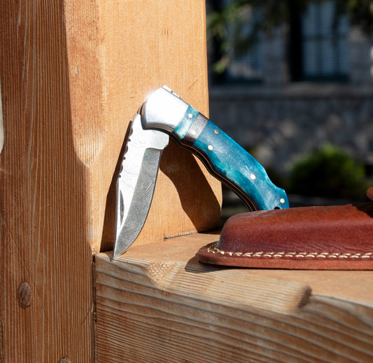 Blue Dyed Folder