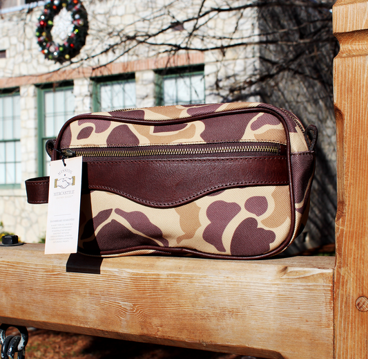 Campaign Waxed Canvas Dopp Kit