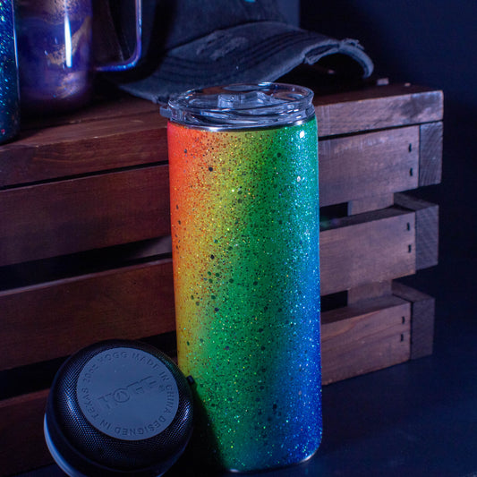 20 Oz Glow and Groove Rainbow Tumbler