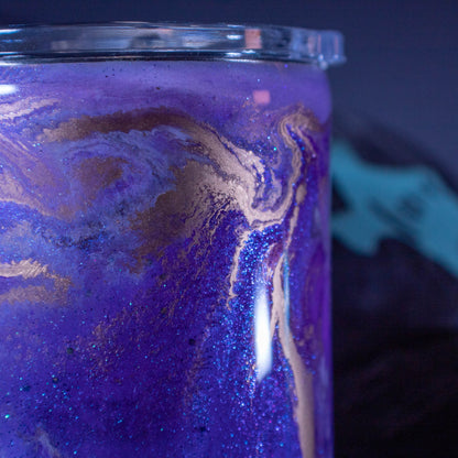 10 Oz Purple Marble Coffee Cup