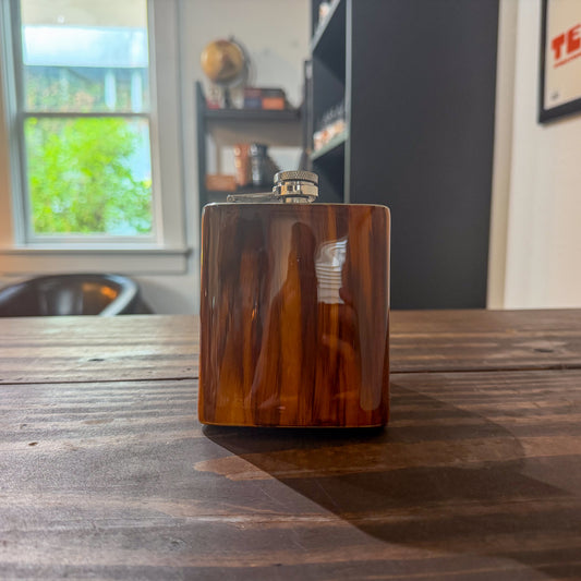 LLB-053 Woodgrain 7oz Flask