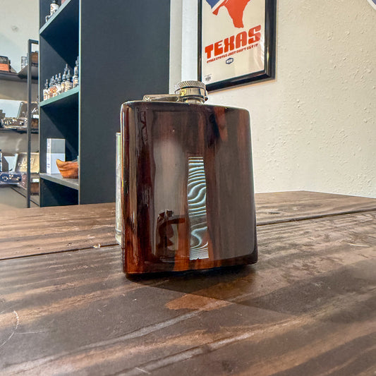 LLB-054 Woodgrain 7oz Flask