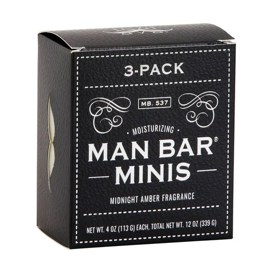 Man Bar Miniature 3-Piece Gift Set — Midnight Amber