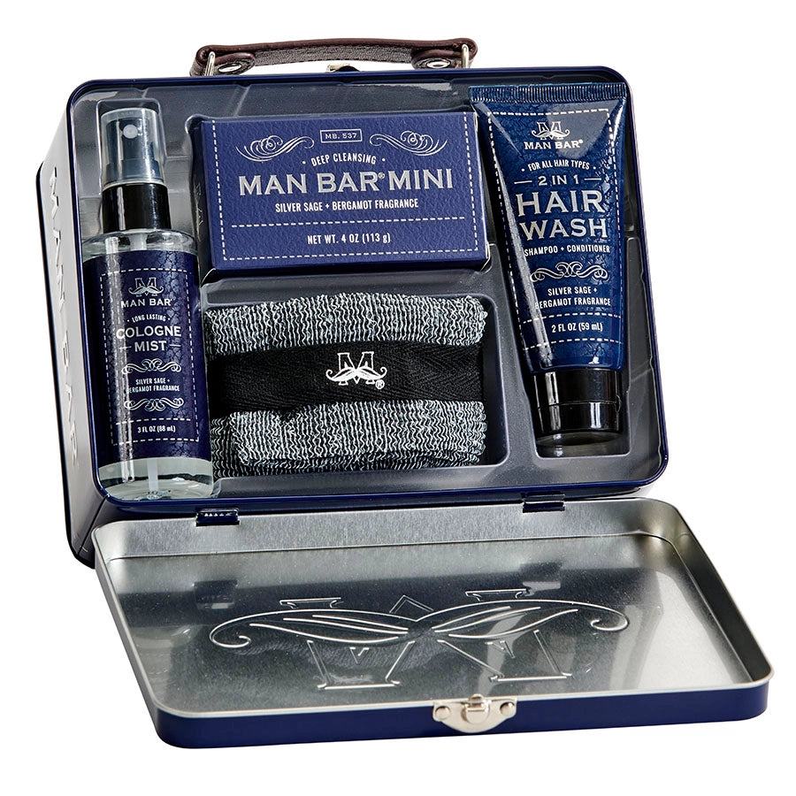 Silver Sage & Bergamot Man Bar Travel Kit