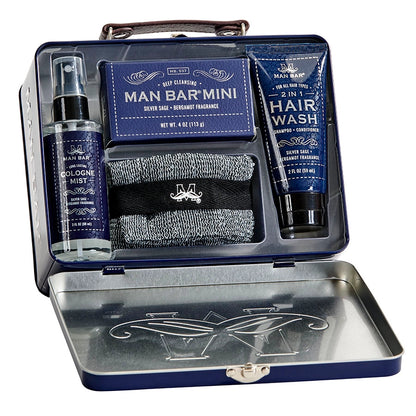 Silver Sage & Bergamot Man Bar Travel Kit