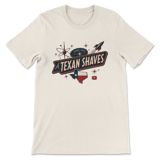 A Texan Shaves Atomic Badge