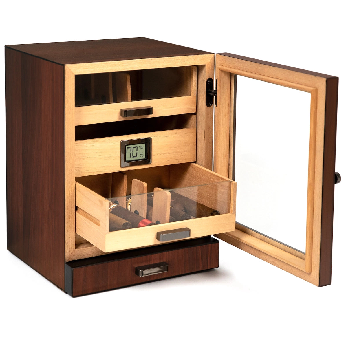 Luca Humidor Cabinet - Walnut