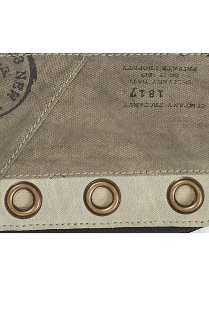 Up-Cycled Canvas Wristlet Wallet