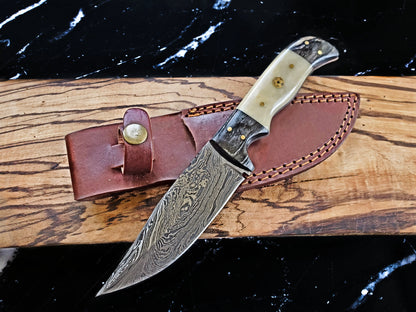 TKC-TD-170 Damascus Steel Hunting Knife