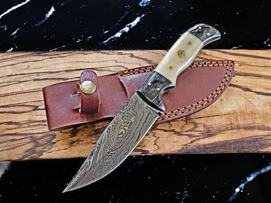 TKC-TD-170 Damascus Steel Hunting Knife