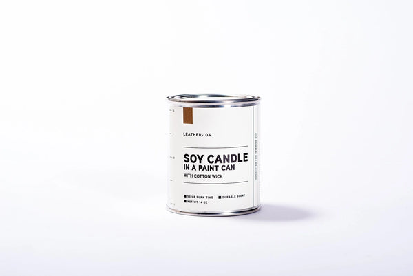 Paint Can Soy Candle - Leather