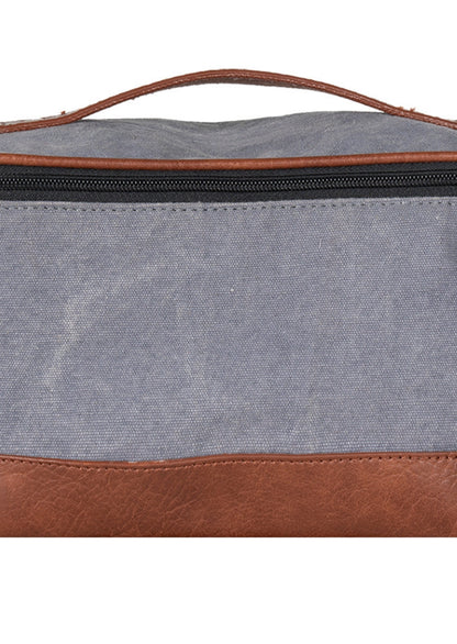 Cove Dopp Kit – Up-Cycled Canvas & Vegan Leather