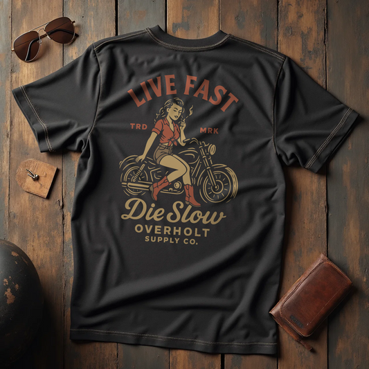 OSC-110 — "Live Fast, Die Slow" T-Shirt