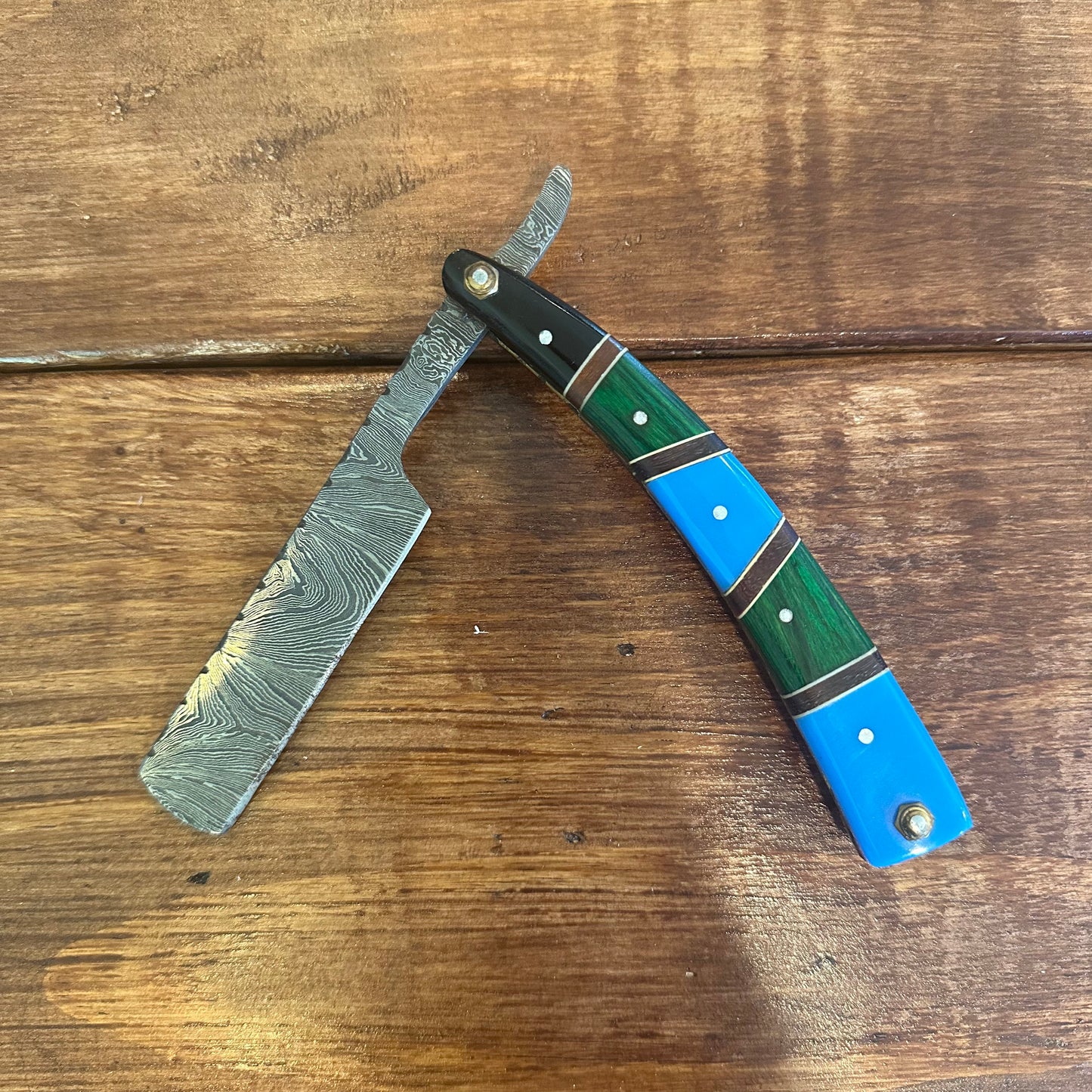 Damascus Straight Blade Razor